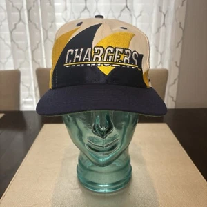 De colección San Diego Chargers Doble Diente de Tiburón Snapback Sombrero Gorra Logo Atletismo - Imagen 1 de 6