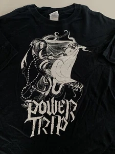 Rare Power Trip Tour T-Shirt Dallas Texas Thrash Band Adult Size Medium (PT72) - Picture 1 of 3