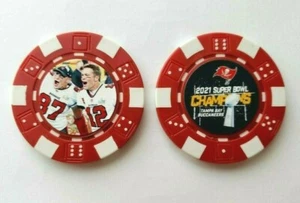 TAMPA BAY BUCANEROS TOM BRADY & ROB GRONKOWSKI SUPER BOWL LV CAMPEONES PC  - Imagen 1 de 3