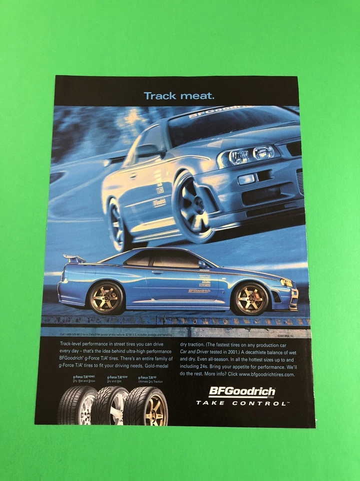 2000 2001 NISSAN SKYLYNE ORIGINAL PRINT AD ADVERTISEMENT PRINTED - Image 1 of 1