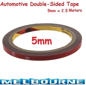 Automotive Double Face Sided Tape Auto Grade 5mm 3 Meters Acrylic Foam 2.5M #53M - Picture 1 of 10