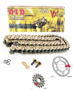 PASST FÜR Yamaha MT-10 2016 - 2019 DID GOLD VX X-Ring Kette & Ritzel Kit - Bild 1 von 5