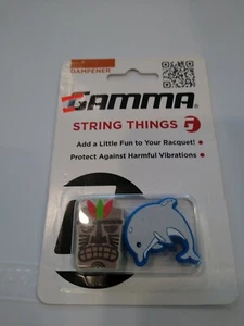 Gamma String Things Tennisschläger Vibrationsdämpfer AGST-17 Tiki Maske Delphin - Bild 1 von 3