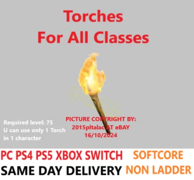 ✅ PC PS4 PS5 XBOX SWITCH ✅ HELLFIRE TORCH ALL CLASSES DIABLO 2 RESURRECTED ITEMS - Image 1 of 2