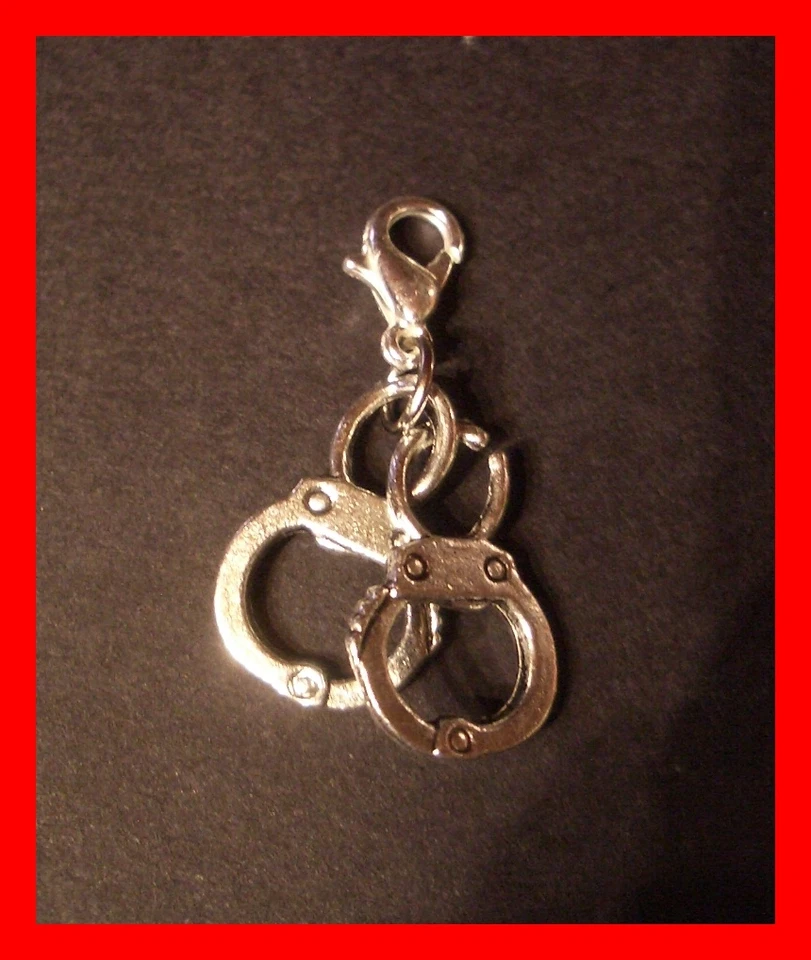 HANDSCHELLEN Charms Armband Anhänger Kettenanhänger m. Karabiner NEU     (b43) - Bild 1 von 1