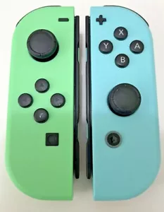 Genuine Animal Crossing Joy Con controllers Nintendo Switch Edition - Picture 1 of 1