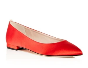 Sarah Jessica Parker 258254 Womens Pointed Toe Ballet Flats Red Size 37.5 M - Picture 1 of 4