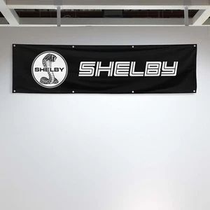 For Ford Shelby Cobra Fans 2x8 ft Flag Birthday Gift Garage Wall Decor Banner - Bild 1 von 1