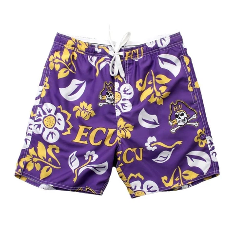 Men's ECU East Carolina University Swim Trunks Floral Swim Shorts Cover