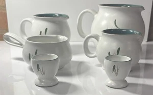 Zuppiera Denby di grano verde, zuccheriere, lattiera, tazza per uova, piatti - Foto 1 di 11