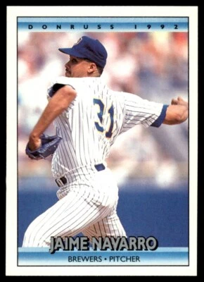 1992 Donruss #705 Jaime Navarro Milwaukee Brewers - Image 1 of 2