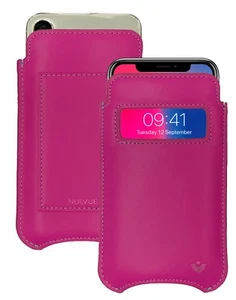 IPHONE 12 Pro Étui Rose Cuir Désinfectantes Portefeuille Manche Tue 99.9% Virus - Photo 1 sur 7