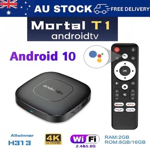 Android 13 TV Box 4K Smart Streaming Player Media Player with WiFi & Bluetooth - Picture 1 of 11
