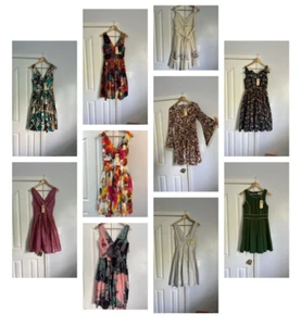 Resale Lot of 10 All NWT Aryeh Summer Womens Midi Dresses Sz S M NEW - Picture 1 of 11