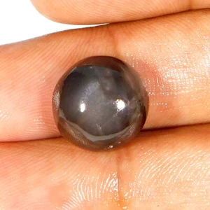 9.1Cts. 100% Natural CHOCOLATE Silky Moonstone Round Cabochon Loose Gemstone - Picture 1 of 3