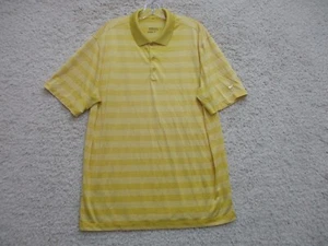 Camisa Polo Nike Extra Grande Adulto Amarillo Rayas Golf Tour Rendimiento Logo Para Hombre - Imagen 1 de 10