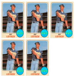 (5) 1993 Sports Cards #10 Pat Listach Baseball Card Lot Milwaukee Brewers
