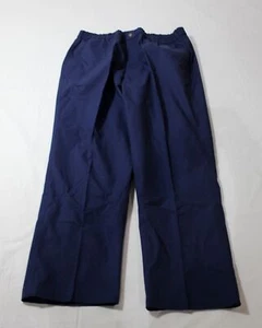Haband Casual Joe Men's Casual Solid Stretch-Waist Pants WR4 Navy Size 42M - Picture 1 of 4