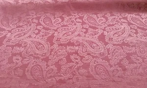 BTY Vienna Jacquard Brocade Fabric ROSE PINK Paisley Polyester - Picture 1 of 4