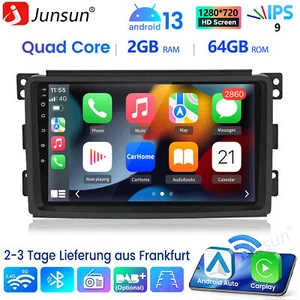 Für Benz Smart Fortwo 451 2005-2015 Android13 Carplay GPS NAVI Autoradio DAB+ FM - Bild 1 von 12