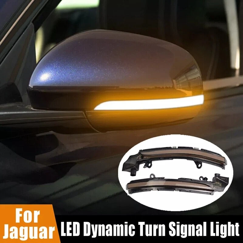 Espejo retrovisor lateral dinámico LED indicador de luz de señal de giro para Jaguar XE XF 2013-2020 Foto 1 de 4