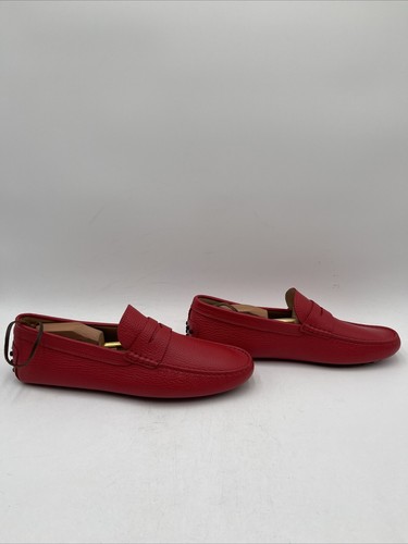 TOD’S Mocassini uomo Tod's in pelle rosso taglia 10