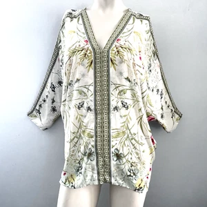 Rose & Olive Womens L Blouse Boho Fairy Coquette Y2K Bloomcore Summer Peasant - Picture 1 of 9