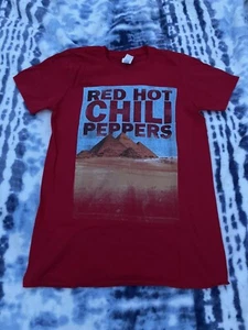 Front & Back Graphics Red Hot Chili Peppers The Pyramids Band T-shirt RARE HTF - Picture 1 of 5