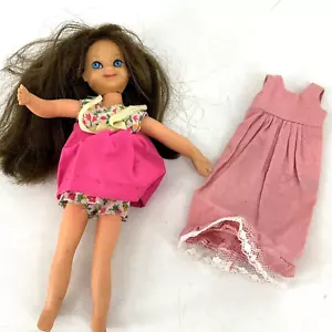 Vintage Barbie TUTTI Puppe brünette Haare + 2 OUTFITS Original Kleid & rosa Kleid - Bild 1 von 19