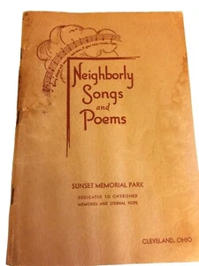 Neighborly Songs and Poems Complied by Homer Rodeheaver 1932 - Imagen 1 de 6