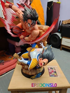 Statua Son Goku vs. Vegeta 1/6 GK Modellino Resina Modellino Rifuso Giocattolo Preordine - Foto 1 di 24