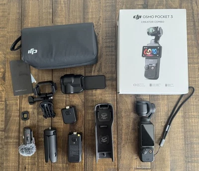 Cámara estabilizadora cardán DJI Osmo Pocket 3 con paquete creador de vlogging Foto 1 de 4