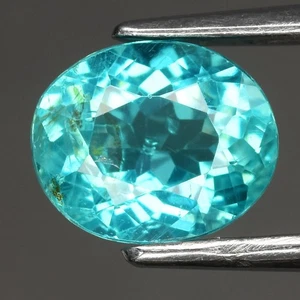 💎 1.14ct 7x5.7mm Oval Natural Green Blue Apatite - Unheated, Brazil Gemstone - Picture 1 of 4