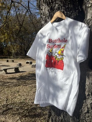 Vintage 1996 Butthole Surfers Clown T-Shirt Tour ConcertTshirt - Image 1 of 3