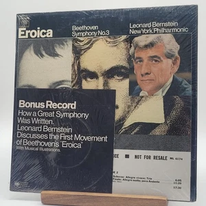 New Sealed Leonard Bernstein Symphony No.3 Eroica Demo Promo Album Record Vinyl - Picture 1 of 4