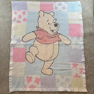 Vintage Disney Winnie Puuh Babydecke Steppdecke Sterne Schmetterlinge - Bild 1 von 10