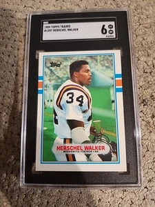 1989 Topps Traded Football #120T Herschel Walker  SGC 6 - Picture 1 of 2