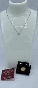 Halskette & Ohrring 18 kt Weißgold mit Diamanten besetzt aus Amsterdam Diamant - Bild 1 von 12