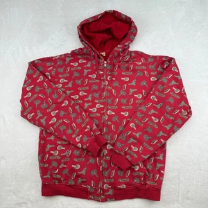 Vintage Loyal Army Hoodie XL Red Full Zip Video Game Controller Print RARE - Picture 1 of 11