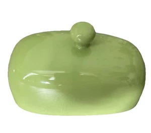 Limettengrüne Butterdose Keramik - Bild 1 von 6