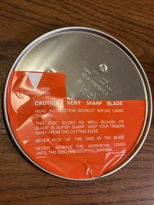 Cuisinart Pro Custom 11 4mm Slicing Disc Blade DLC-844TX OEM for DLC-8 DLC-10 - Image 1 of 3