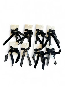 NWT 7pc A New Day - Hair Bow Clip Women Girls Black Ribbon 15 BOWS $56 Value - Picture 1 of 3