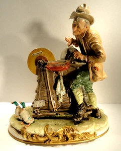 Italian Capodimonte Bruno Merli King's Porcelain Large Figurine Artist Signed - Picture 1 of 12