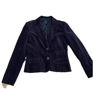Calvin Klein Jeans Ladies Velvet Jacket Black To Grey Size M - Picture 1 of 15