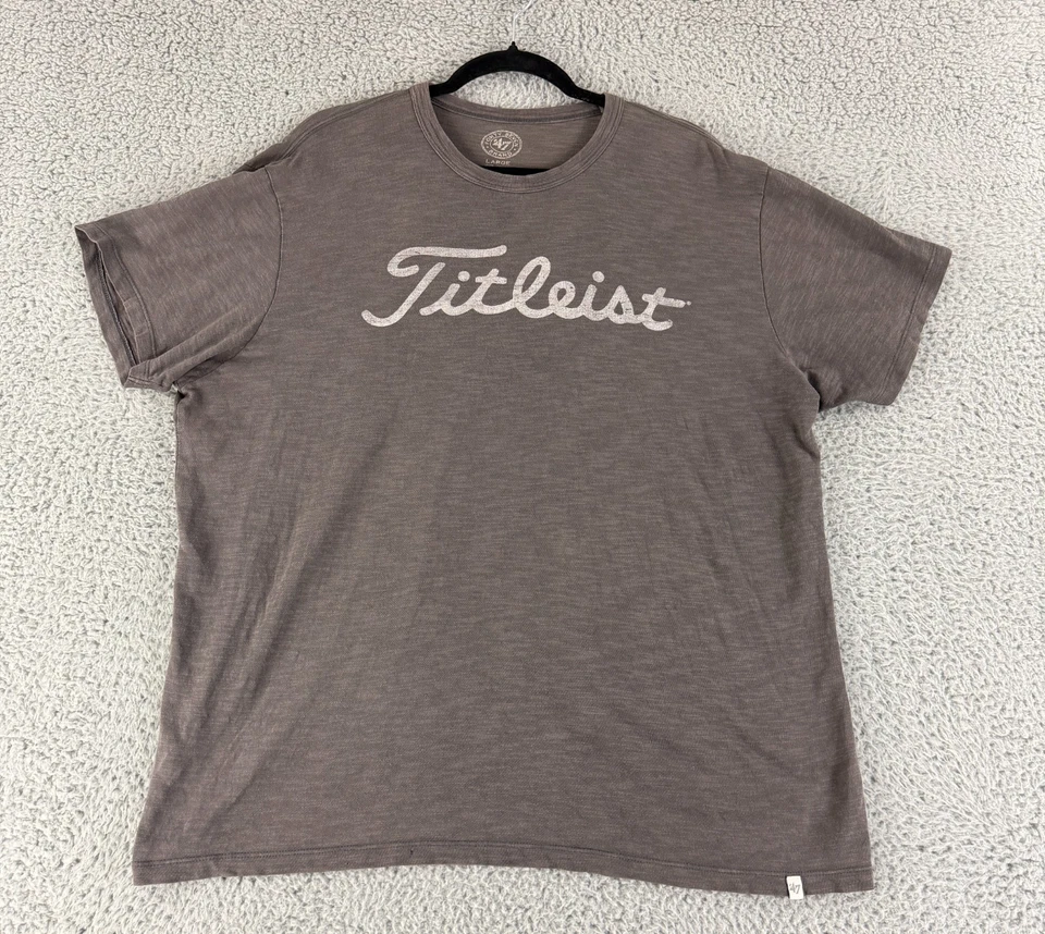 Футболка мужская Forty Seven Brand Titleist большая серая с коротким рукавом 100% хлопок вязаная - Изображение 1 из 4