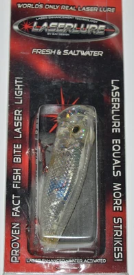 livingston lures laser popper lp-1 floating 3.11" iridescent clear UNTESTED - Image 1 of 4