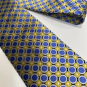 Robert Talbott Best Of Class blaue geometrische Herrenkrawatte 60” x 3,5” - Bild 1 von 6