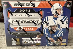 2023 PANINI PRIZM FOOTBALL MEGA BOX (PINK PRIZMS) FACTORY SEALED - Picture 1 of 4
