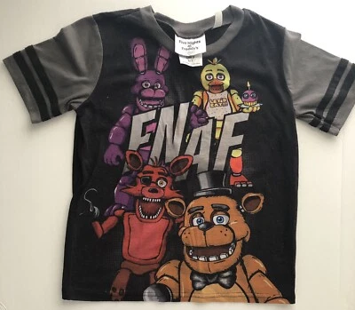 Camisa Top Five Nights Freddy's Pj Niño 6/7 Negra Foto 1 de 4