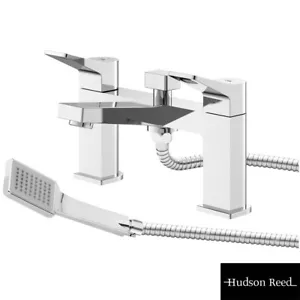 Grifo mezclador de ducha Hudson Reed Soar cromado doble palanca baño SOA304 - Imagen 1 de 3
